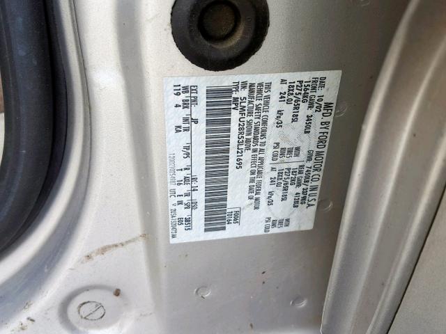 5LMFU28R53LJ21695 - 2003 LINCOLN NAVIGATOR WHITE photo 10