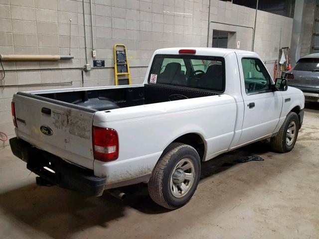 1FTYR10D79PA21837 - 2009 FORD RANGER WHITE photo 4