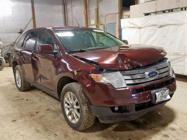 2FMDK3JC9ABA37226 - 2010 FORD EDGE SEL BURGUNDY photo 1