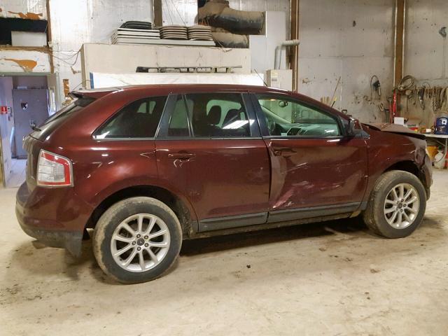 2FMDK3JC9ABA37226 - 2010 FORD EDGE SEL BURGUNDY photo 9