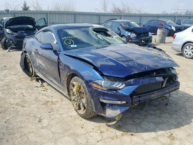 1FA6P8CFXK5123210 - 2019 FORD MUSTANG GT BLUE photo 1