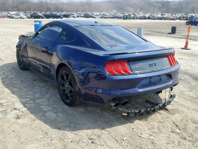 1FA6P8CFXK5123210 - 2019 FORD MUSTANG GT BLUE photo 3