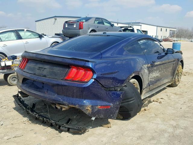 1FA6P8CFXK5123210 - 2019 FORD MUSTANG GT BLUE photo 4