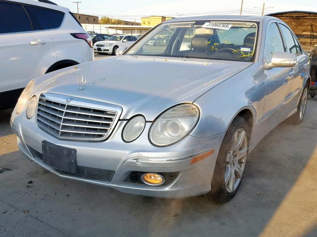 WDBUF56X67A987661 - 2007 MERCEDES-BENZ E 350 SILVER photo 2