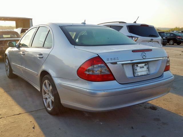 WDBUF56X67A987661 - 2007 MERCEDES-BENZ E 350 SILVER photo 3