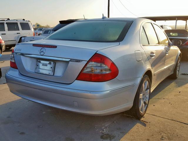 WDBUF56X67A987661 - 2007 MERCEDES-BENZ E 350 SILVER photo 4