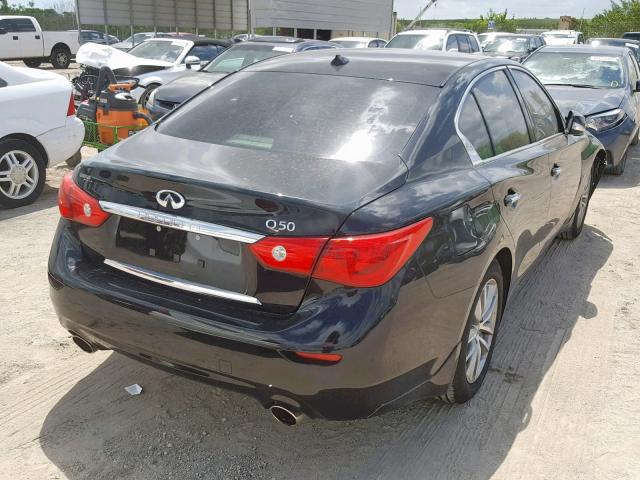 JN1CV7AP6GM203158 - 2016 INFINITI Q50 BASE BLACK photo 4