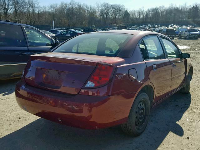 1G8AJ52F64Z200912 - 2004 SATURN ION LEVEL BURGUNDY photo 4