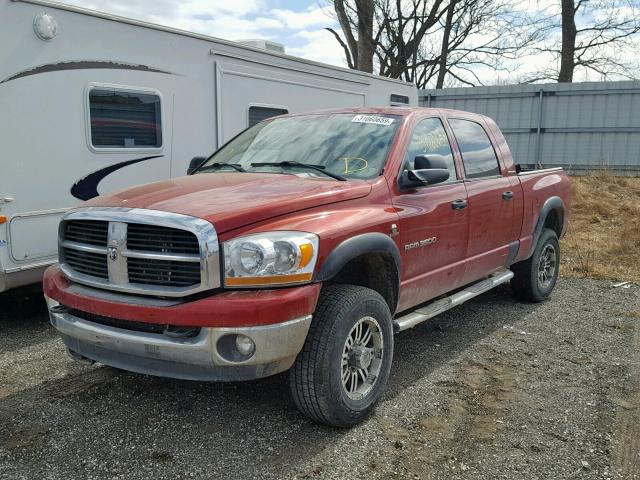 3D7LX39C26G213078 - 2006 DODGE RAM 3500 BURGUNDY photo 2