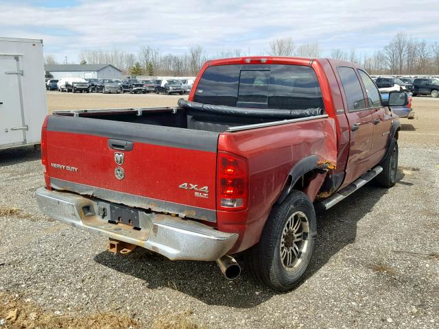 3D7LX39C26G213078 - 2006 DODGE RAM 3500 BURGUNDY photo 4