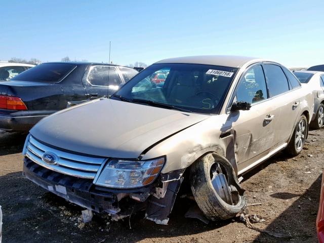 1FAHP24W58G106588 - 2008 FORD TAURUS SEL TAN photo 2