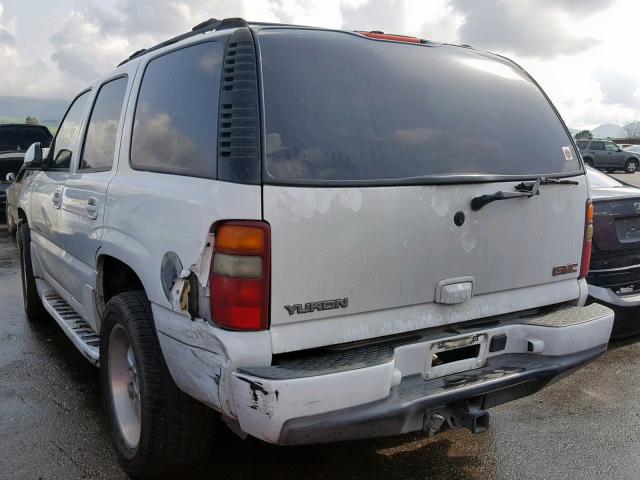 1GKEK63U13J345283 - 2003 GMC YUKON DENA WHITE photo 3