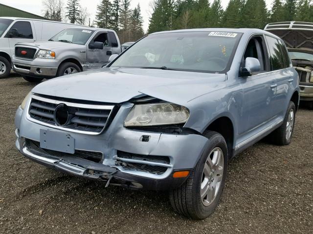 WVGCM67L94D031486 - 2004 VOLKSWAGEN TOUAREG 4. BLUE photo 2