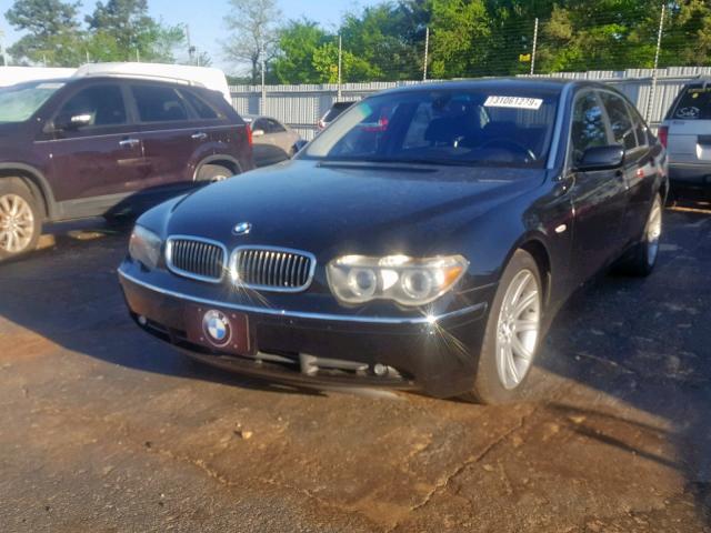 WBAGN63535DS56334 - 2005 BMW 745 LI BLACK photo 2