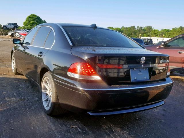 WBAGN63535DS56334 - 2005 BMW 745 LI BLACK photo 3