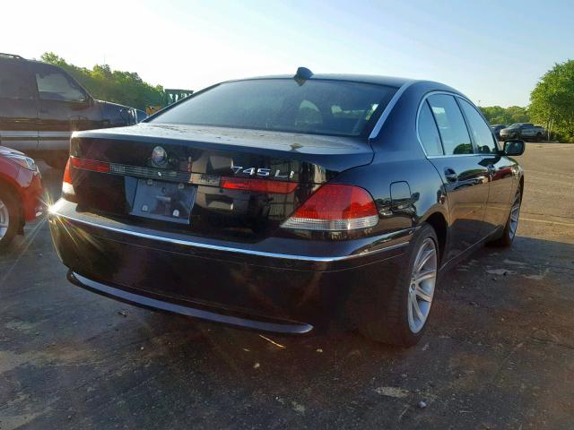 WBAGN63535DS56334 - 2005 BMW 745 LI BLACK photo 4