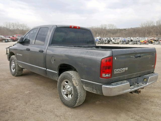 3D7KA28C13G846658 - 2003 DODGE RAM 2500 S GRAY photo 3