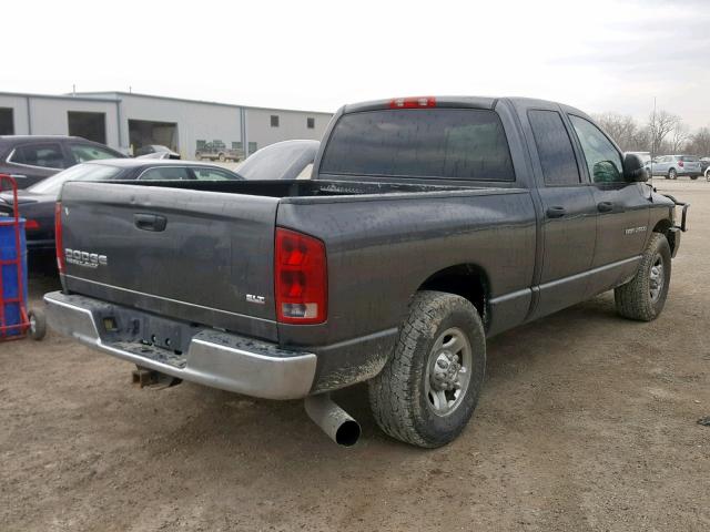 3D7KA28C13G846658 - 2003 DODGE RAM 2500 S GRAY photo 4