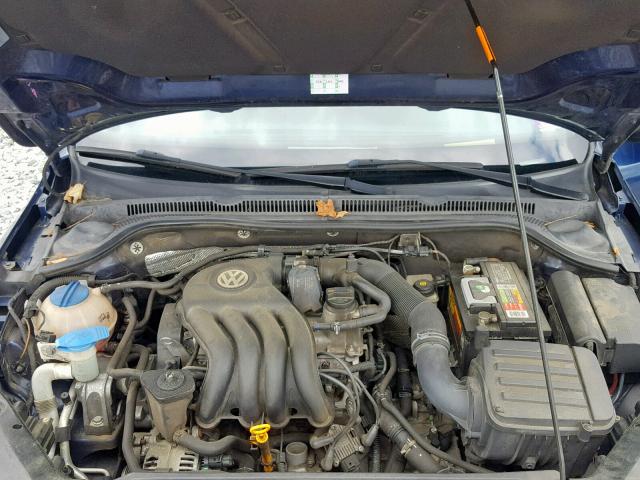 3VW2K7AJ3CM367234 - 2012 VOLKSWAGEN JETTA BASE BLUE photo 7