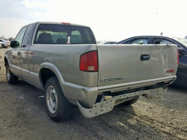 1GTCS19W918240980 - 2001 GMC SONOMA GRAY photo 3