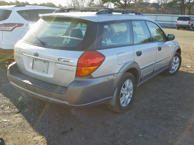 4S4BP61C256309050 - 2005 SUBARU LEGACY OUT GRAY photo 4