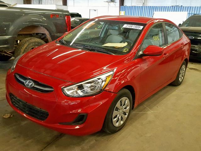 KMHCT4AEXHU269855 - 2017 HYUNDAI ACCENT SE RED photo 2