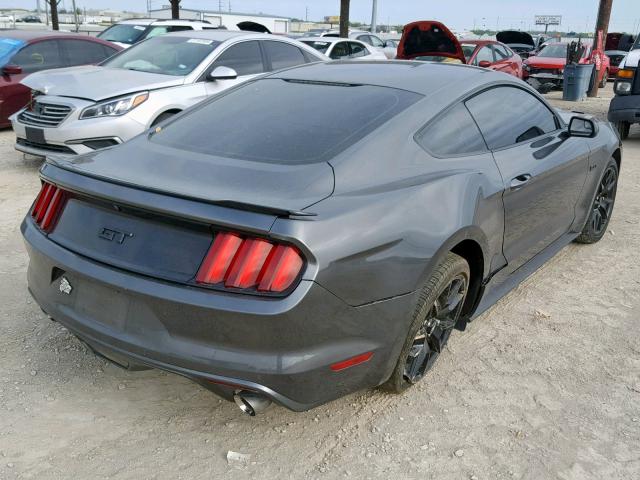 1FA6P8CFXH5237300 - 2017 FORD MUSTANG GT GRAY photo 4