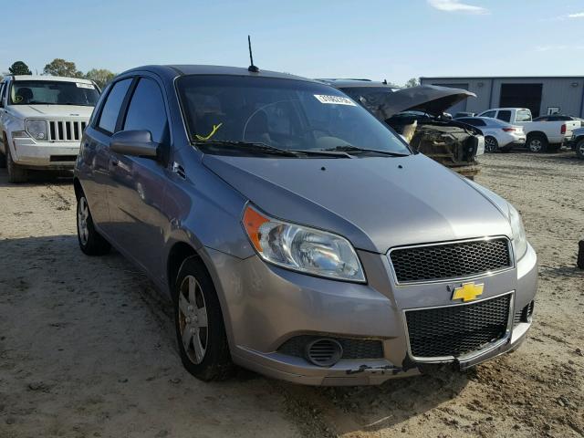 KL1TD66E19B645093 - 2009 CHEVROLET AVEO LS GRAY photo 1