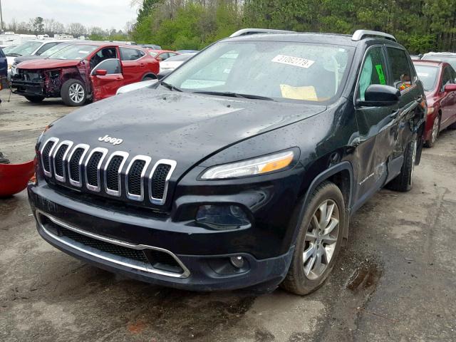 1C4PJLDS0EW103917 - 2014 JEEP CHEROKEE L BLACK photo 2