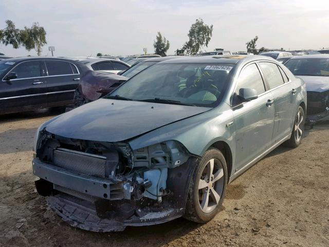 1G1ZF57589F228366 - 2009 CHEVROLET MALIBU HYB BLUE photo 2