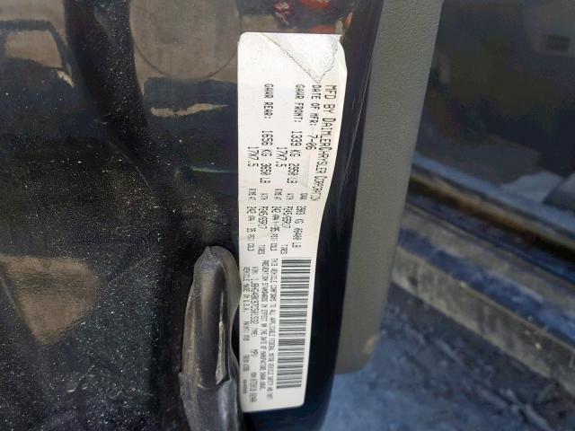 1J8HG48K97C501532 - 2007 JEEP COMMANDER BLACK photo 10