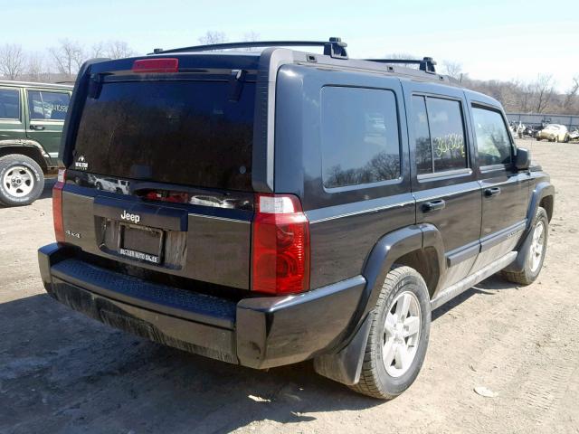 1J8HG48K97C501532 - 2007 JEEP COMMANDER BLACK photo 4