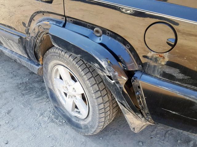 1J8HG48K97C501532 - 2007 JEEP COMMANDER BLACK photo 9