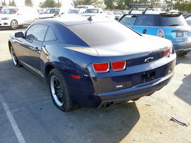 2G1FA1EV5A9196969 - 2010 CHEVROLET CAMARO LS BLUE photo 3