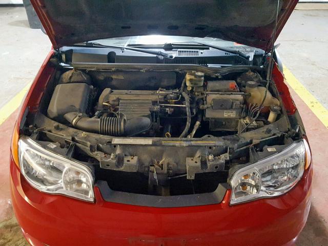 1G8AV14FX4Z105876 - 2004 SATURN ION LEVEL RED photo 7