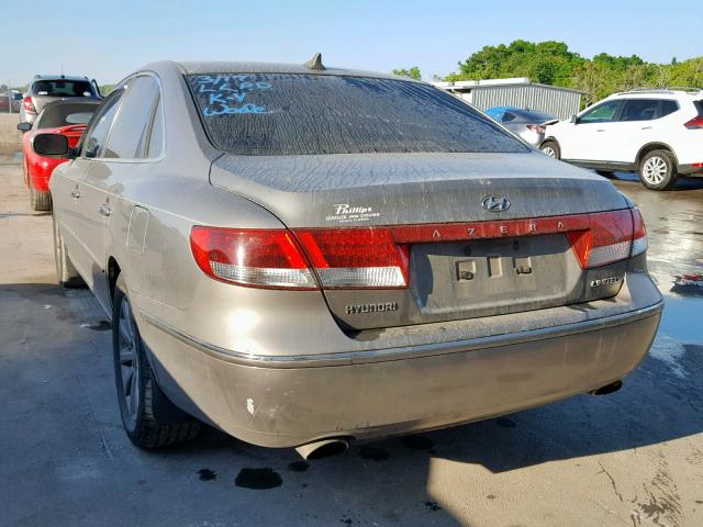 KMHFC46F69A380694 - 2009 HYUNDAI AZERA SE GRAY photo 3