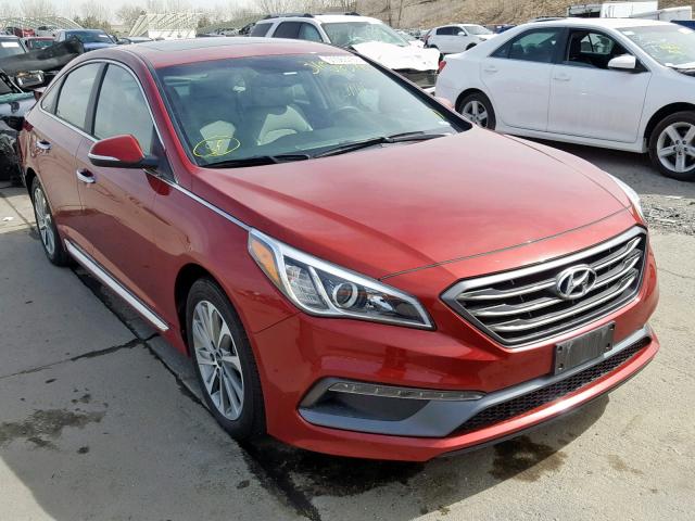 5NPE34AF2GH383556 - 2016 HYUNDAI SONATA SPO RED photo 1