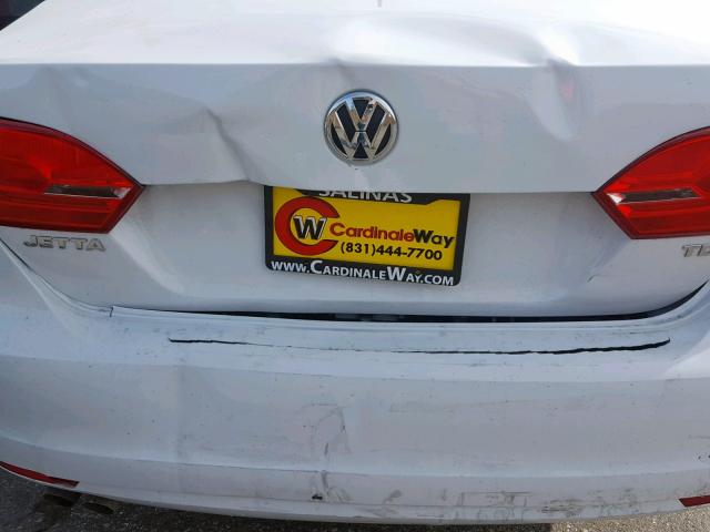 3VWLL7AJ5EM410492 - 2014 VOLKSWAGEN JETTA TDI WHITE photo 9