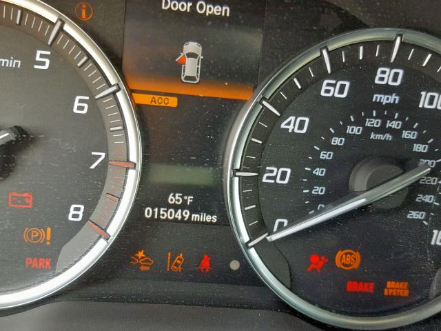 5FRYD3H57HB008388 - 2017 ACURA MDX TECHNO MAROON photo 8