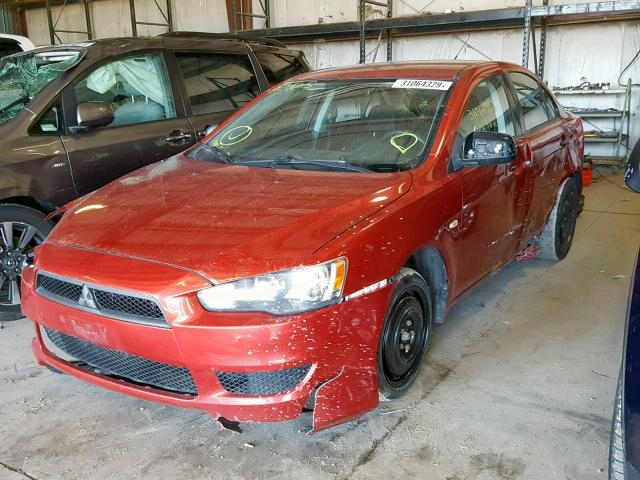 JA3AU16U79U043845 - 2009 MITSUBISHI LANCER DE RED photo 2