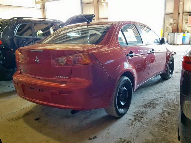 JA3AU16U79U043845 - 2009 MITSUBISHI LANCER DE RED photo 4