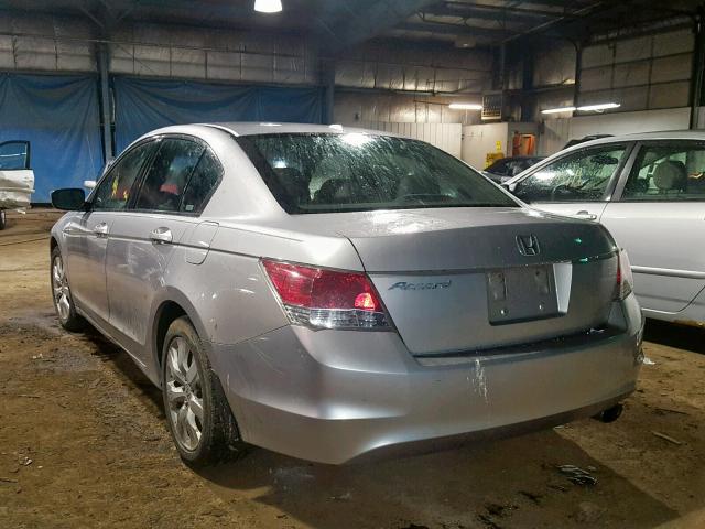 1HGCP26878A129233 - 2008 HONDA ACCORD EXL SILVER photo 3