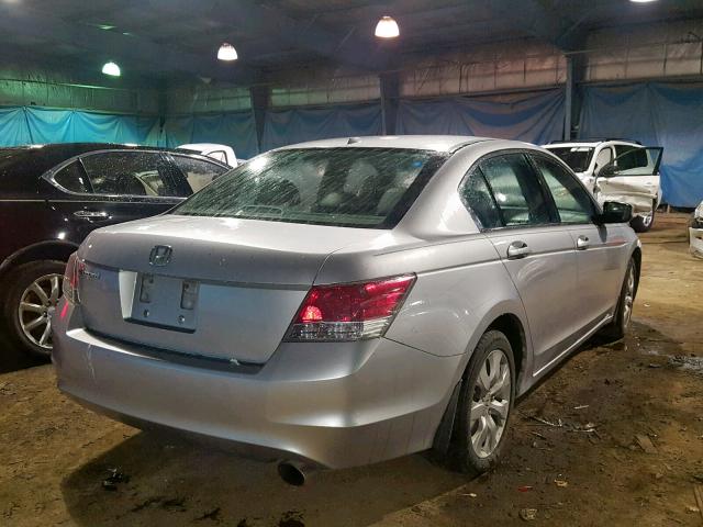 1HGCP26878A129233 - 2008 HONDA ACCORD EXL SILVER photo 4