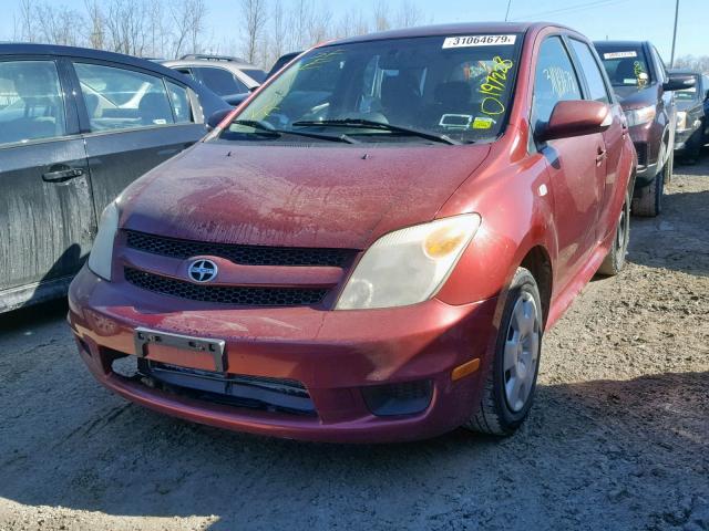 JTKKT604960144718 - 2006 TOYOTA SCION XA RED photo 2