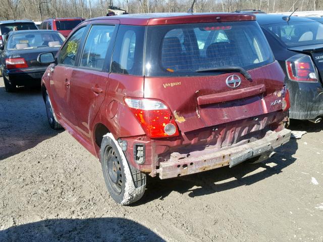 JTKKT604960144718 - 2006 TOYOTA SCION XA RED photo 3