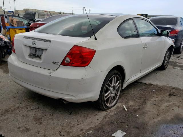 JTKDE177070193135 - 2007 TOYOTA SCION TC WHITE photo 4