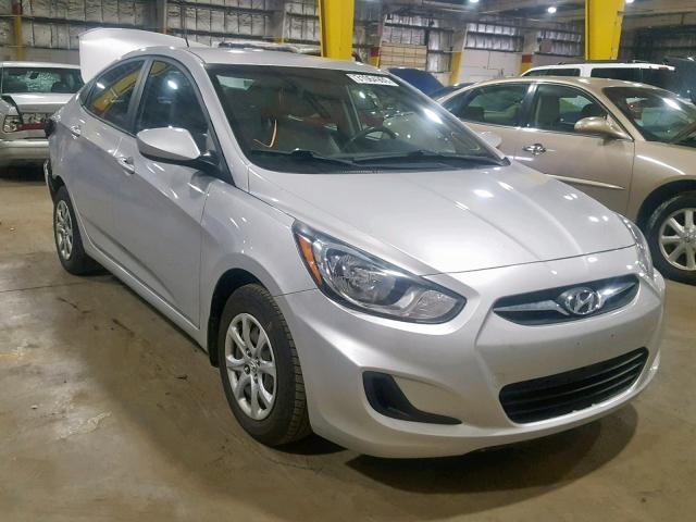 KMHCT4AE7EU619406 - 2014 HYUNDAI ACCENT GLS SILVER photo 1