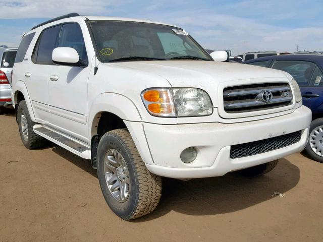 5TDBT48AX3S180142 - 2003 TOYOTA SEQUOIA LI WHITE photo 1