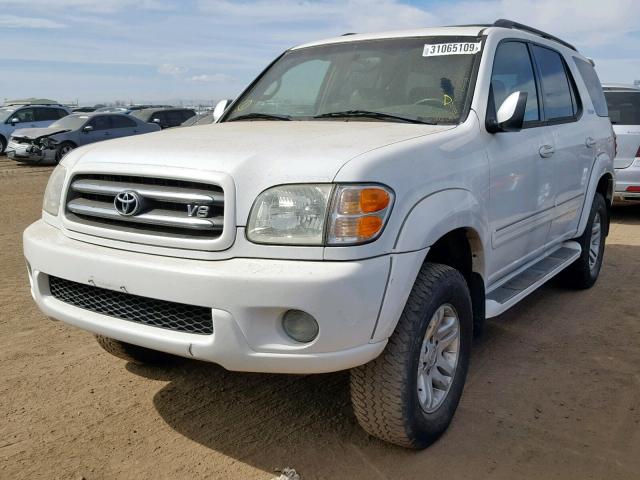 5TDBT48AX3S180142 - 2003 TOYOTA SEQUOIA LI WHITE photo 2