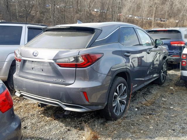 2T2BGMCA2HC019310 - 2017 LEXUS RX 450H GRAY photo 4